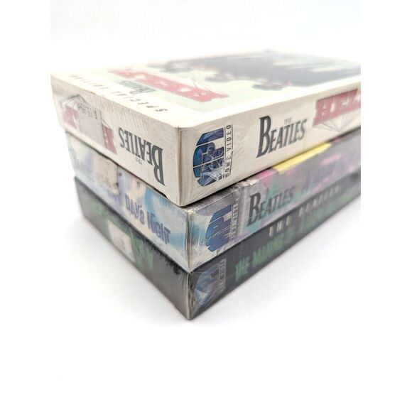 The‎ Beatles Collection Set Of 3 VHS 1 Sealed MPI Home Video Apple Label - Picture 7 of 9